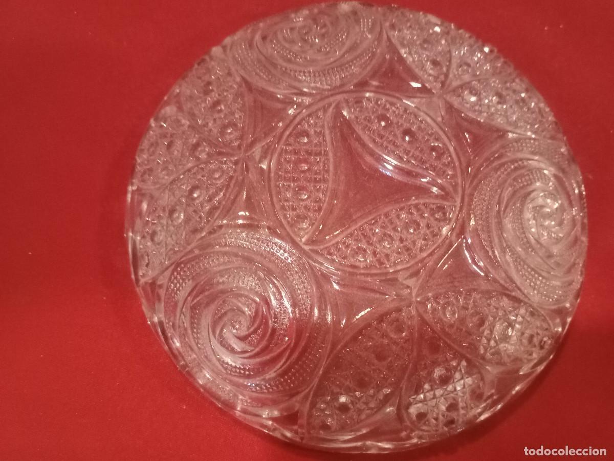 Vintage: plato de cristal labrado - Foto 2