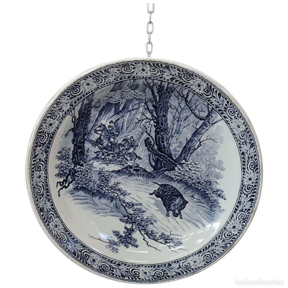 Vintage: Plato mural vintage en azul y blanco de Royal Delft