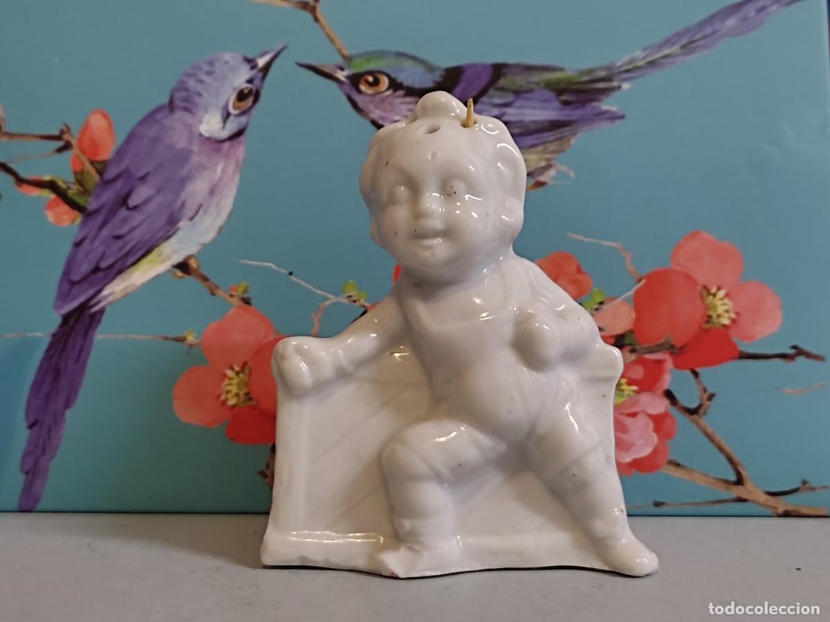 Vintage: Palillero de porcelana vintage