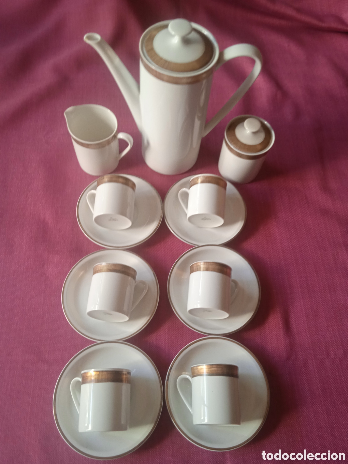 Vintage: Juego caf&eacute; porcelana alemana