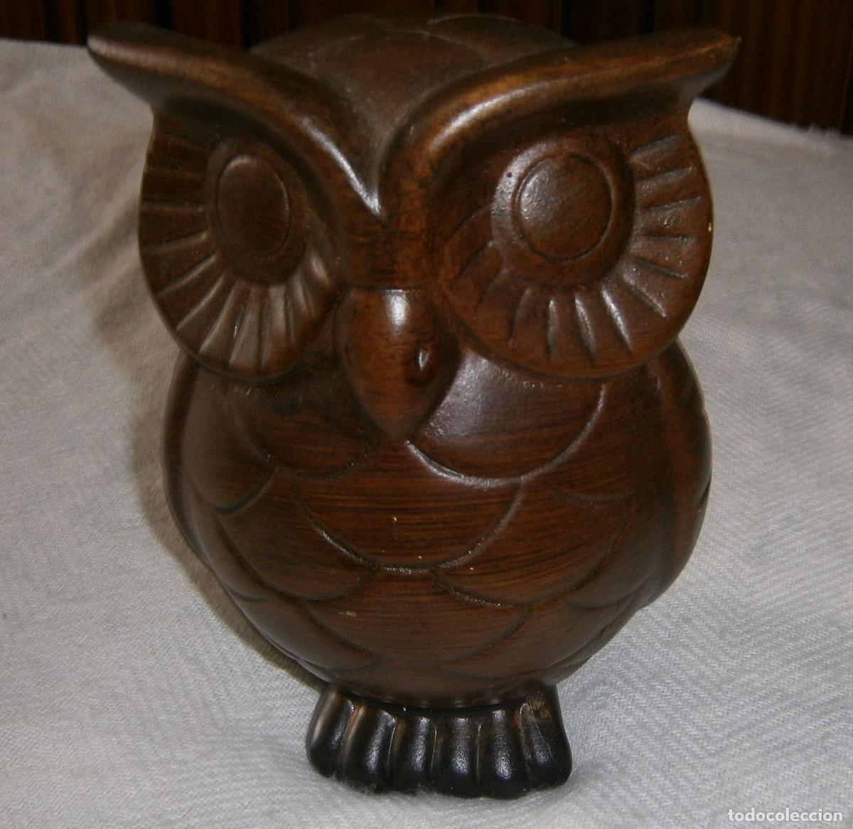 Vintage: buho de ceramica 20 cms de alto