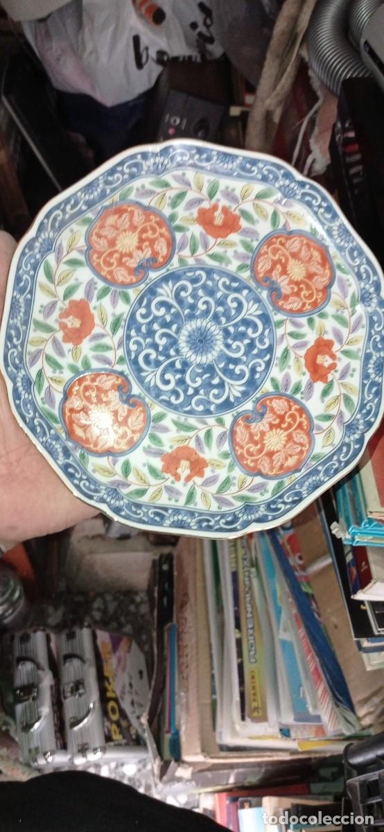 Vintage: PLATO DE CERAMICA OCTOGONAL JAPONESA CON SELLO