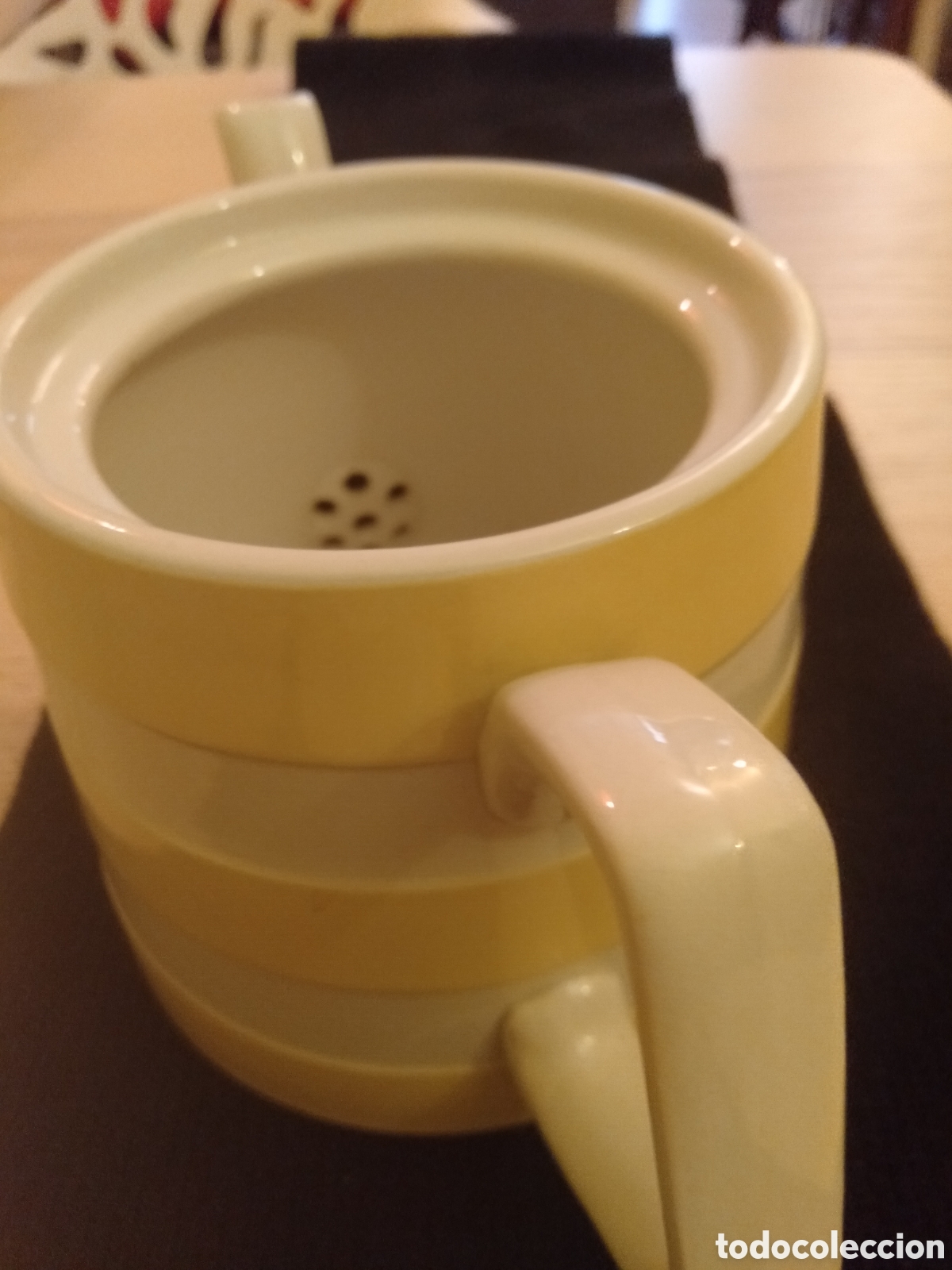 Vintage: TETERA CORNISHWARE A RAYAS - Foto 3
