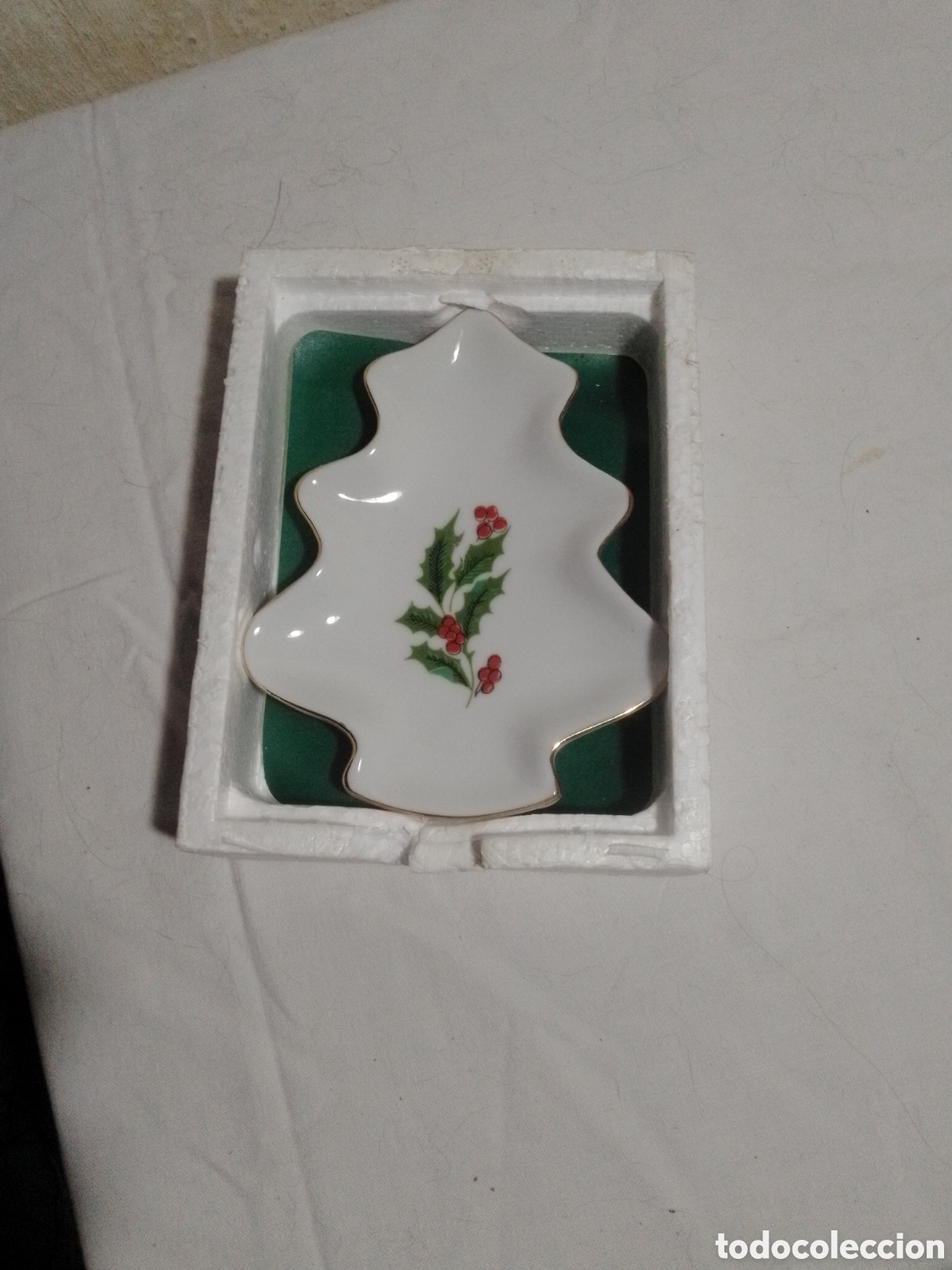 Vintage: Cenicero o bandeja navide&ntilde;o