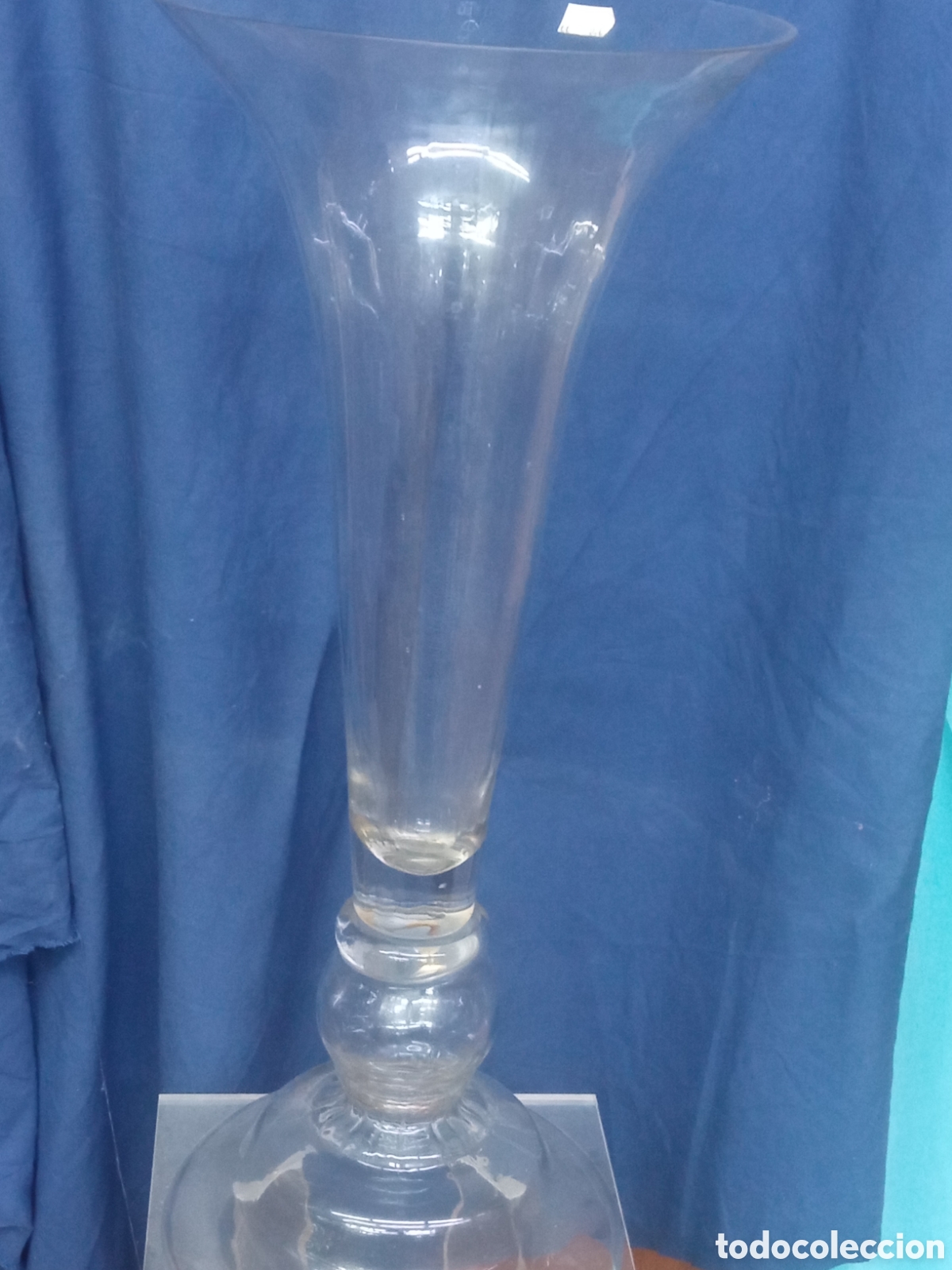 Vintage: Florero de cristal - Foto 1