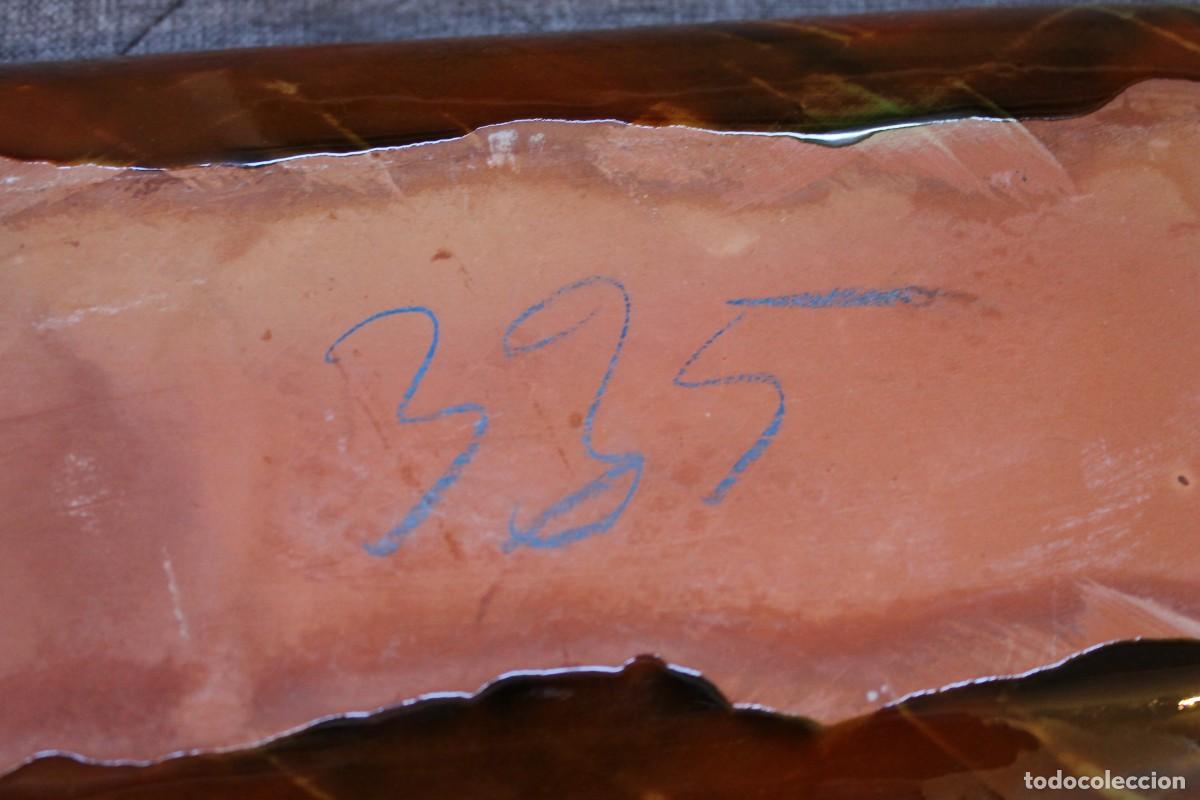 Vintage: BANDEJA RECTANGULAR BARRO ESMALTADO 42,5X14,5X4 CM - Foto 10