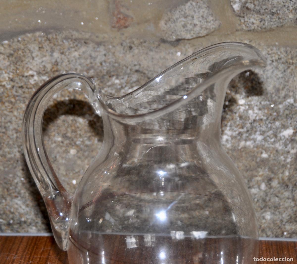 jarra agua cristal verde bohemia española. nuev - Acheter Objets vintage en  cristal et en verre sur todocoleccion