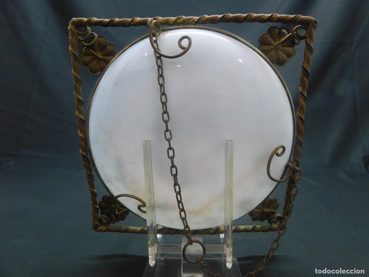 Vintage: Plato Opalina Pintada - Foto 10