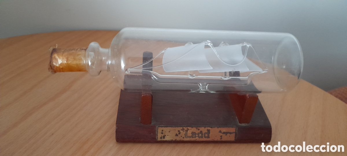 Vintage: Barco en botella de cristal - Foto 1