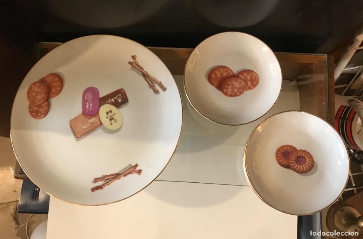 Vintage: Platos decorados con galletas