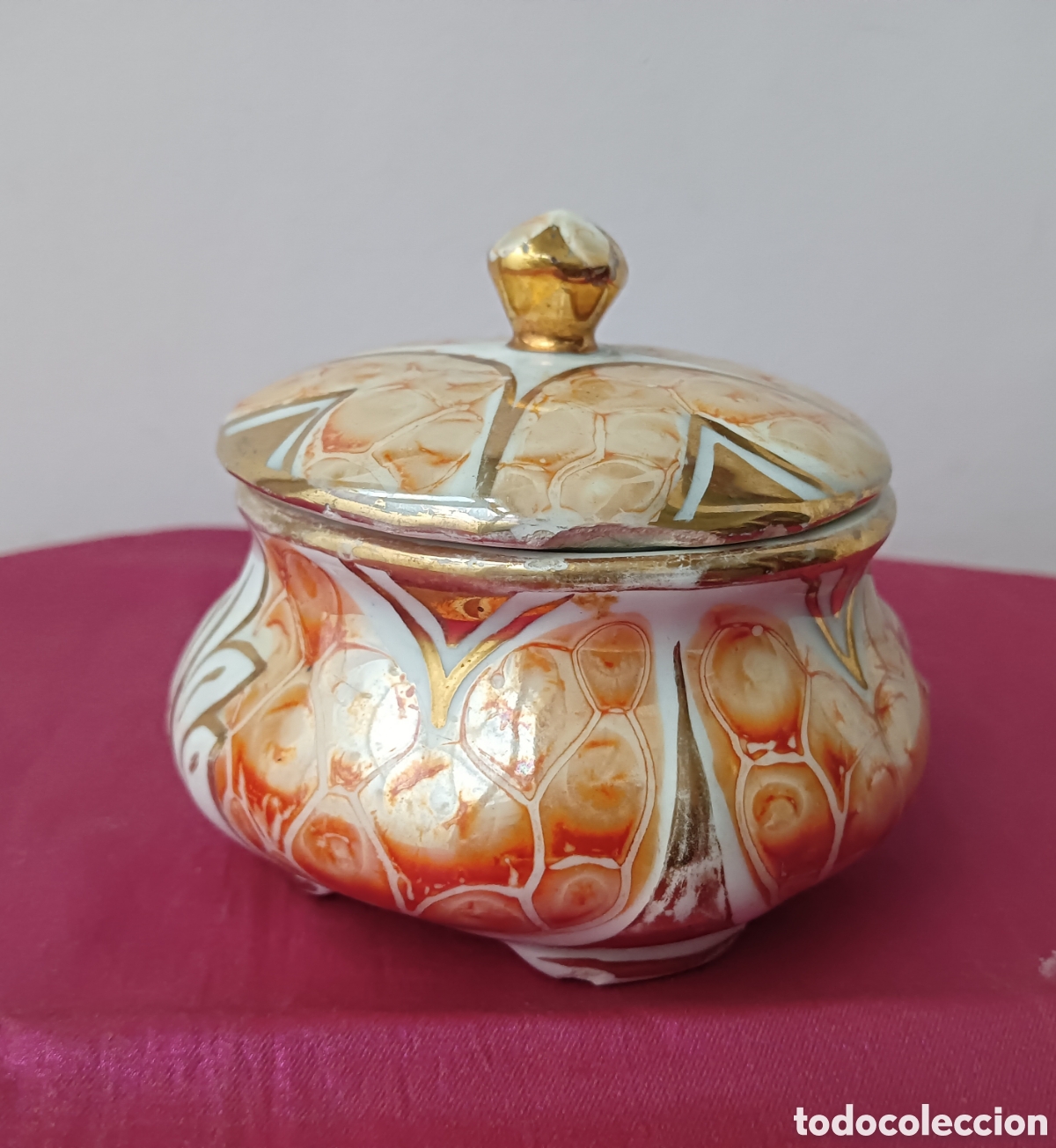 Vintage: Bonito azucarero de porcelana Vintage