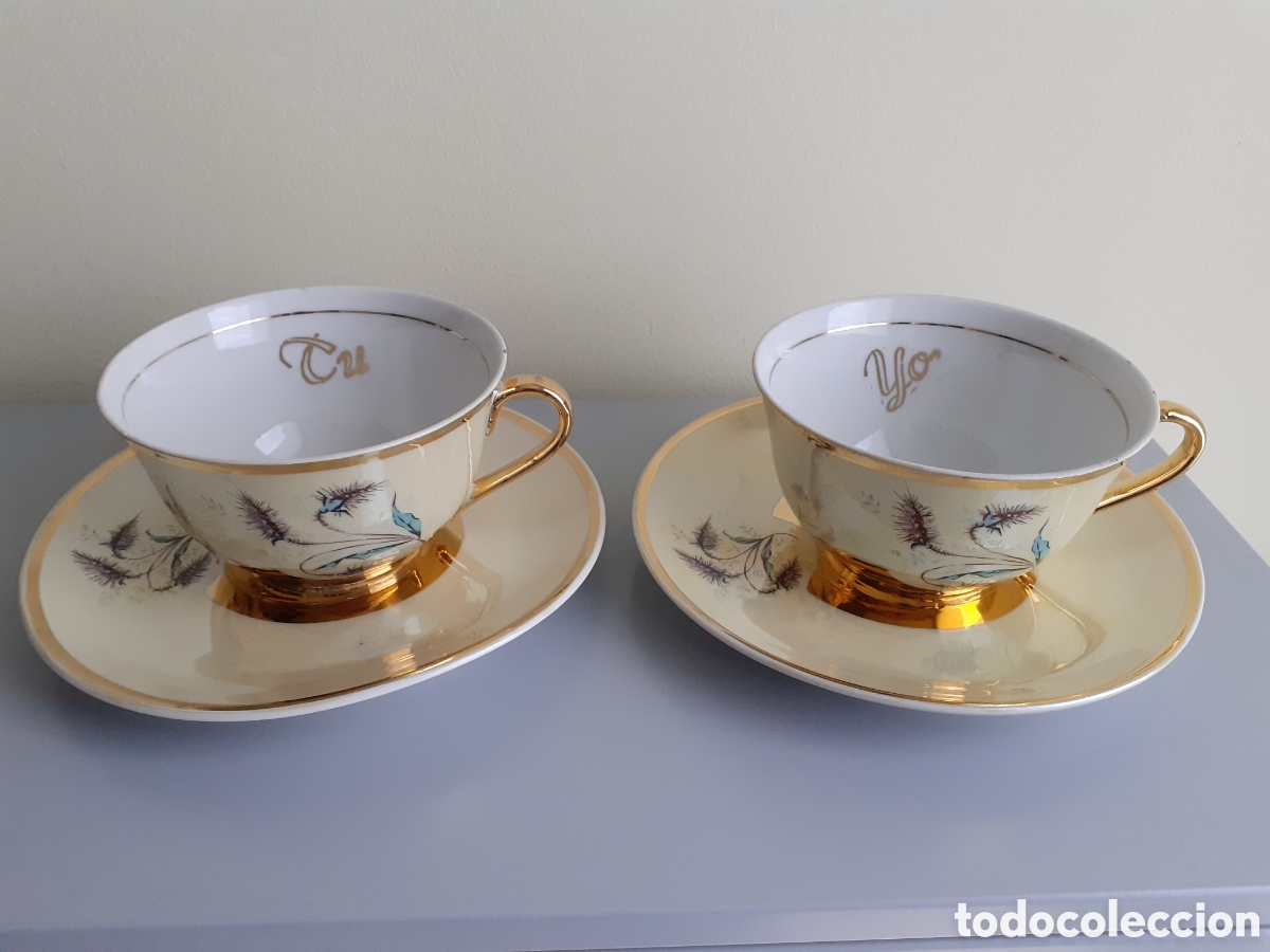 Vintage: Juego desayuno Tu y Yo