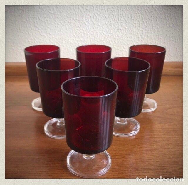 Vintage: Seis copas de licor Luminarc - Foto 1