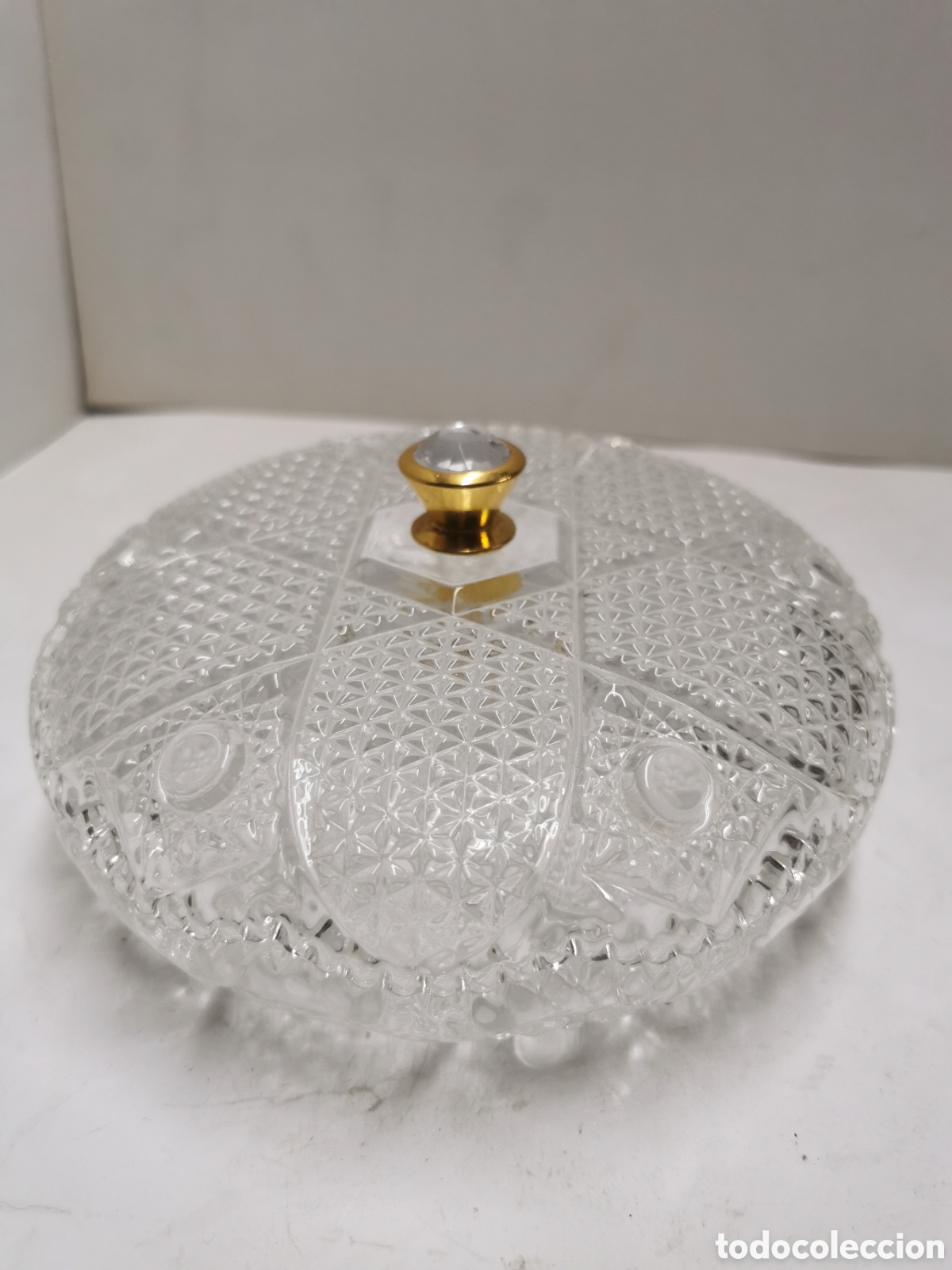 Vintage: Bombonera de cristal - Foto 1