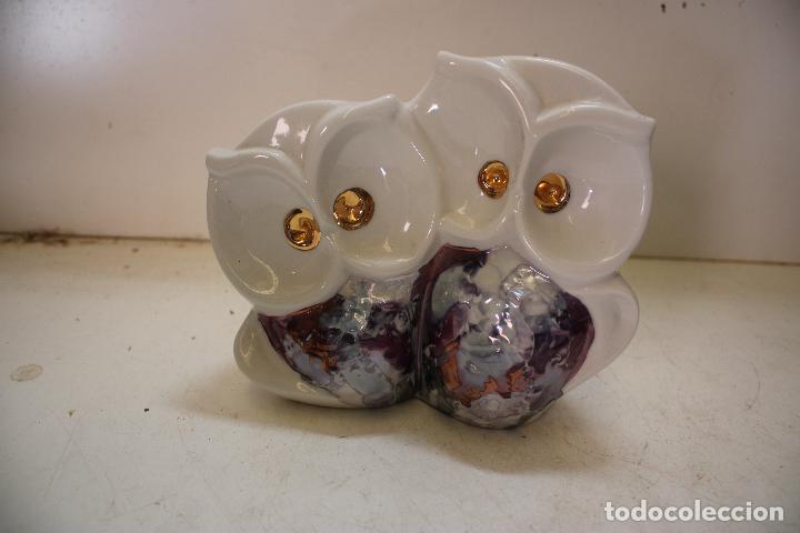 Vintage: pareja de huhos en porcelana artistica davor