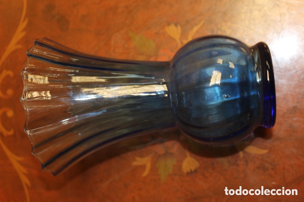 Vintage: Jarr&oacute;n de vidrio azul - Foto 5