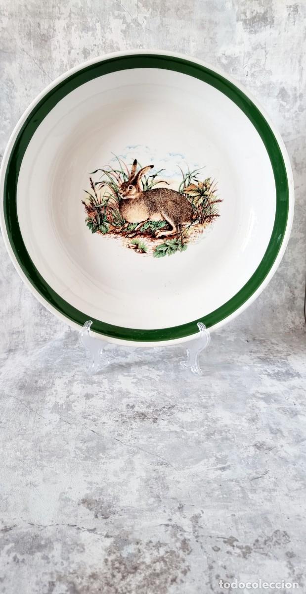 Vintage: Gran Plato de Pasta Cer&aacute;mica Pintada a Mano de Leopoldo Piezi Stoviglierie &rdquo;Made in Italy&rdquo;