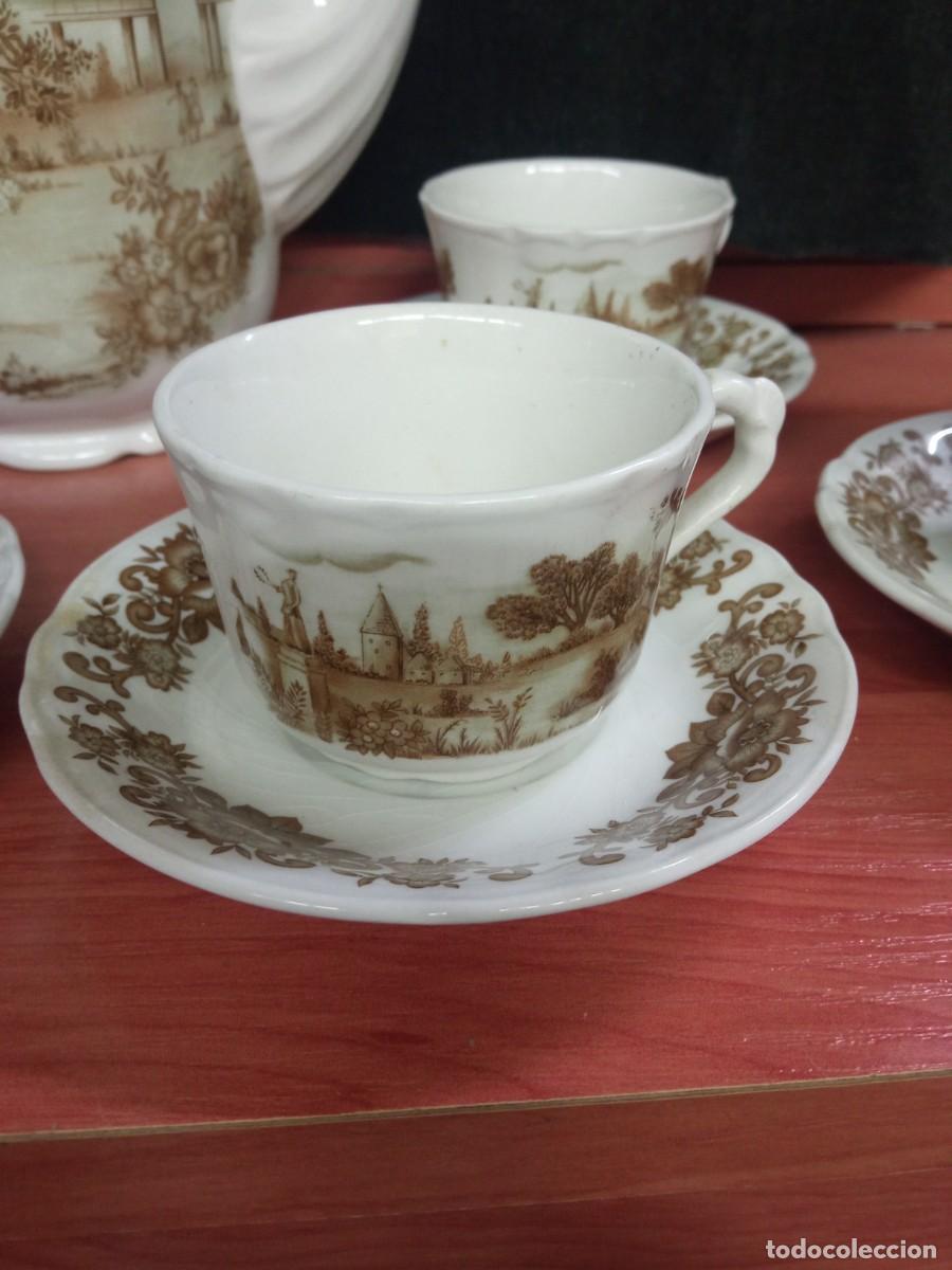 Vintage: Cafetera y 6 tazas - Foto 3