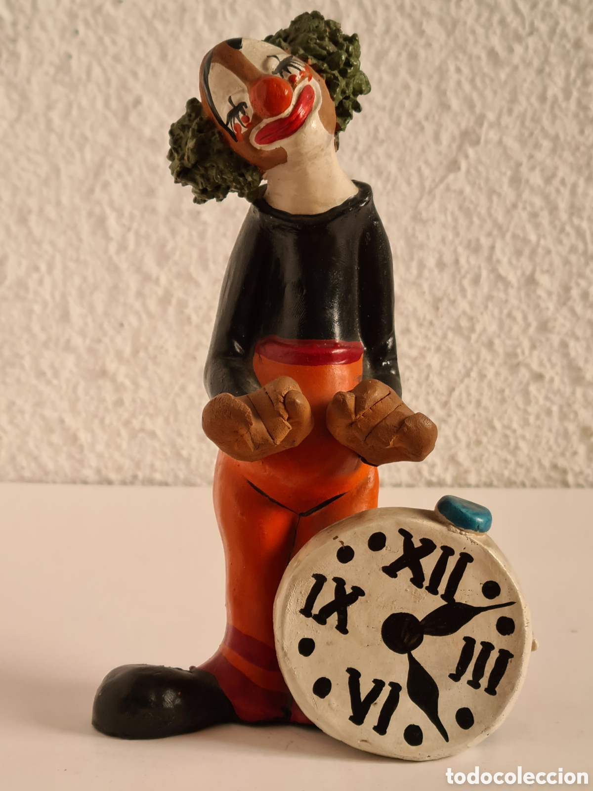 Vintage: Figura Payaso con Reloj - A&ntilde;os 60-70 Regalos Joima Barcelona - Decoraci&oacute;n Circo Clown