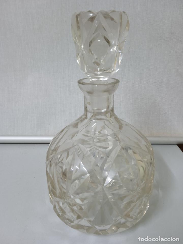 Vintage: LICORERA DE CRISTAL TALLADO - Foto 1