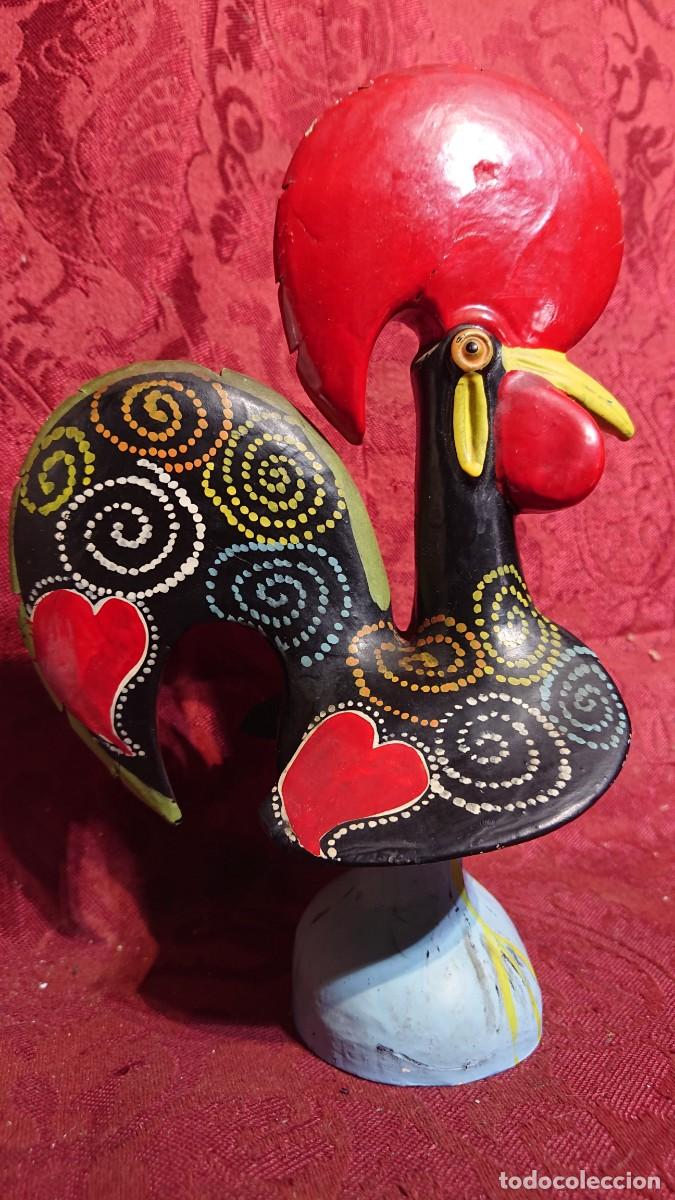 Vintage: GALLO DE PORTUGAL CERAMICA POLICROMADA - 23,5 CM ALTO -