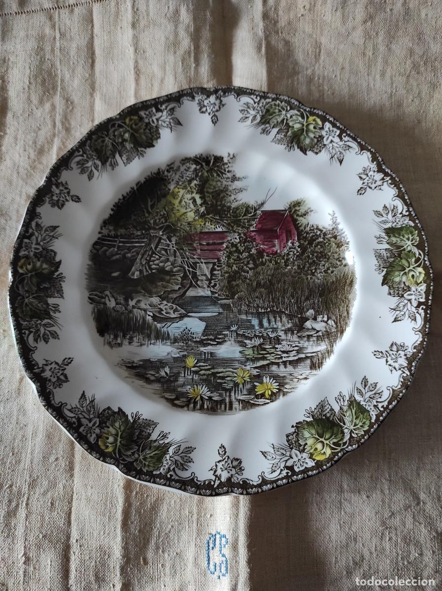 Vintage: PLATO(s) DECORADO(s) JOHNSON BROS &rdquo;The Friendly Village&rdquo;