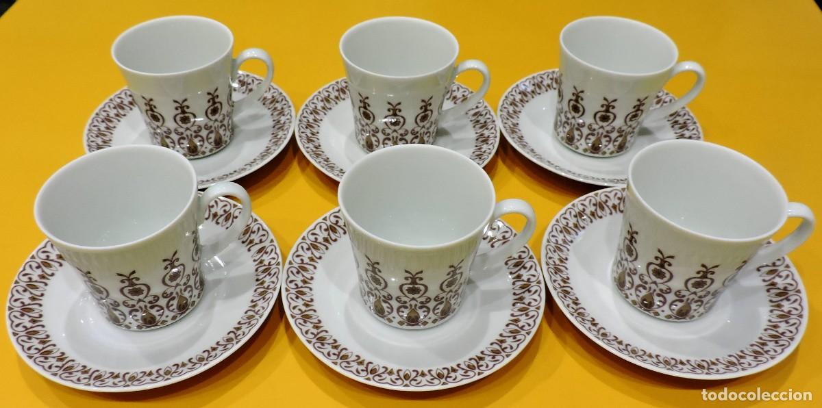 Vintage: Juego de caf&eacute; MAH Vigo (Santa Clara) 6 servicios