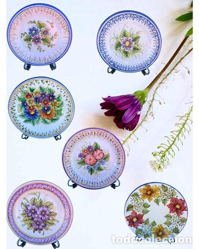 Vintage: conjunto-de-platos-cer&aacute;micos-decorativos