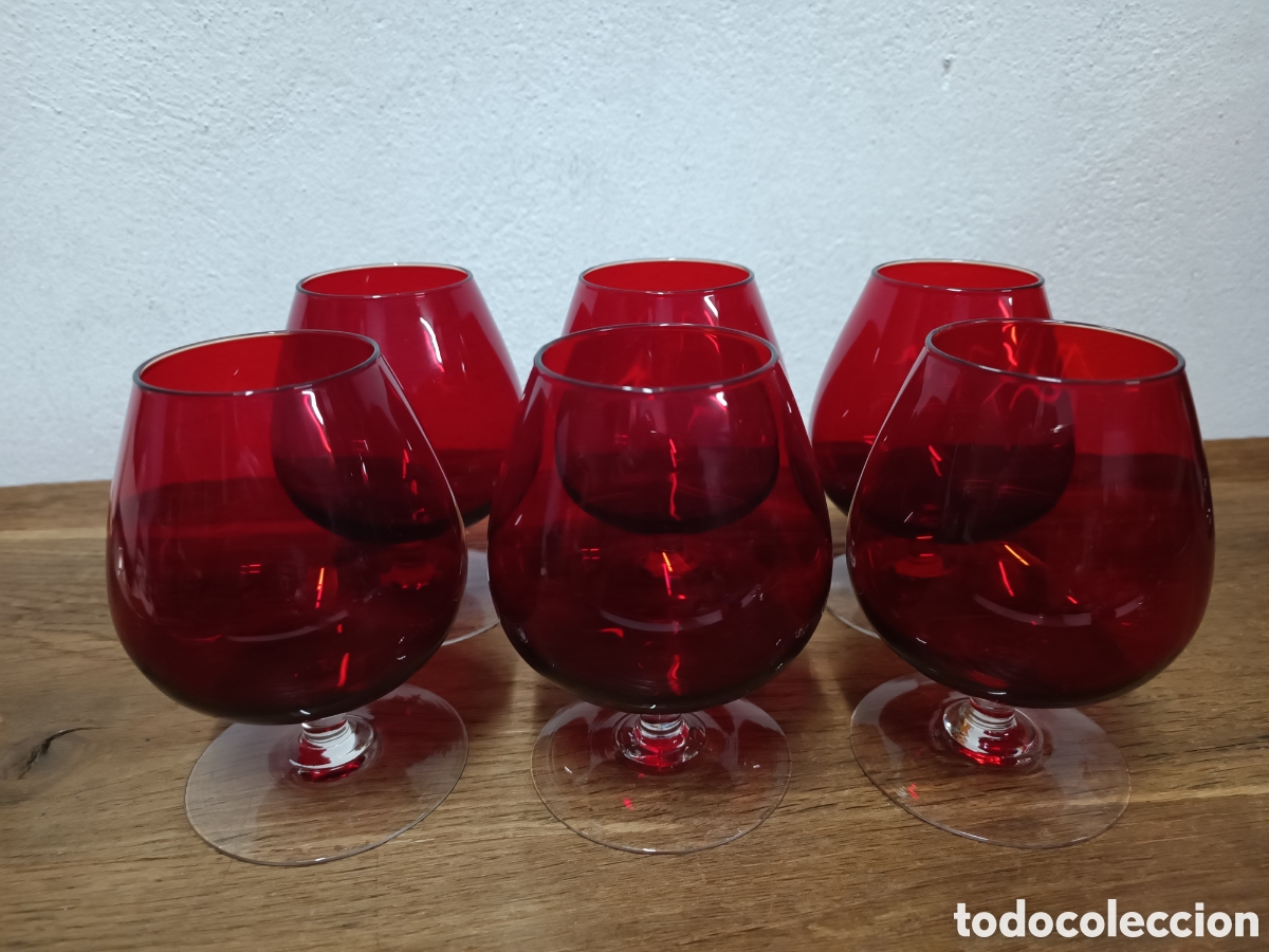copas rojas vintage - Compra venta en todocoleccion