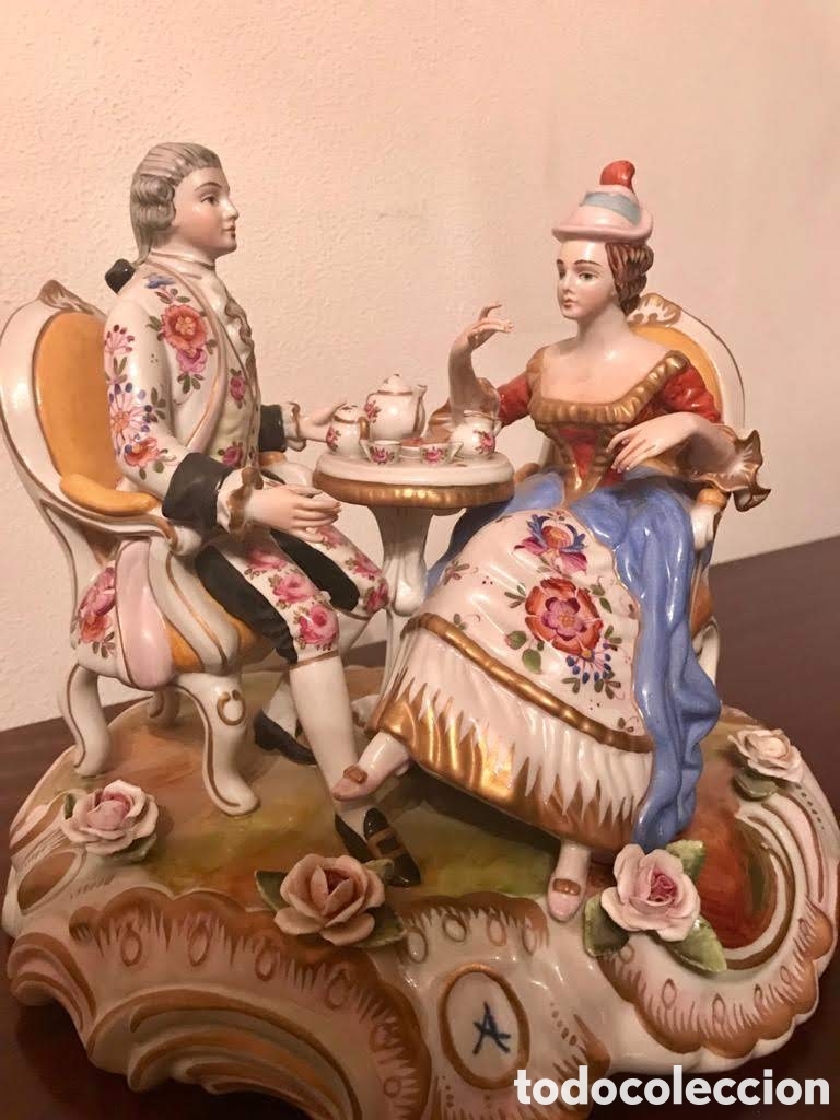 Vintage: Composici&oacute;n pareja tomando t&eacute; - Foto 3