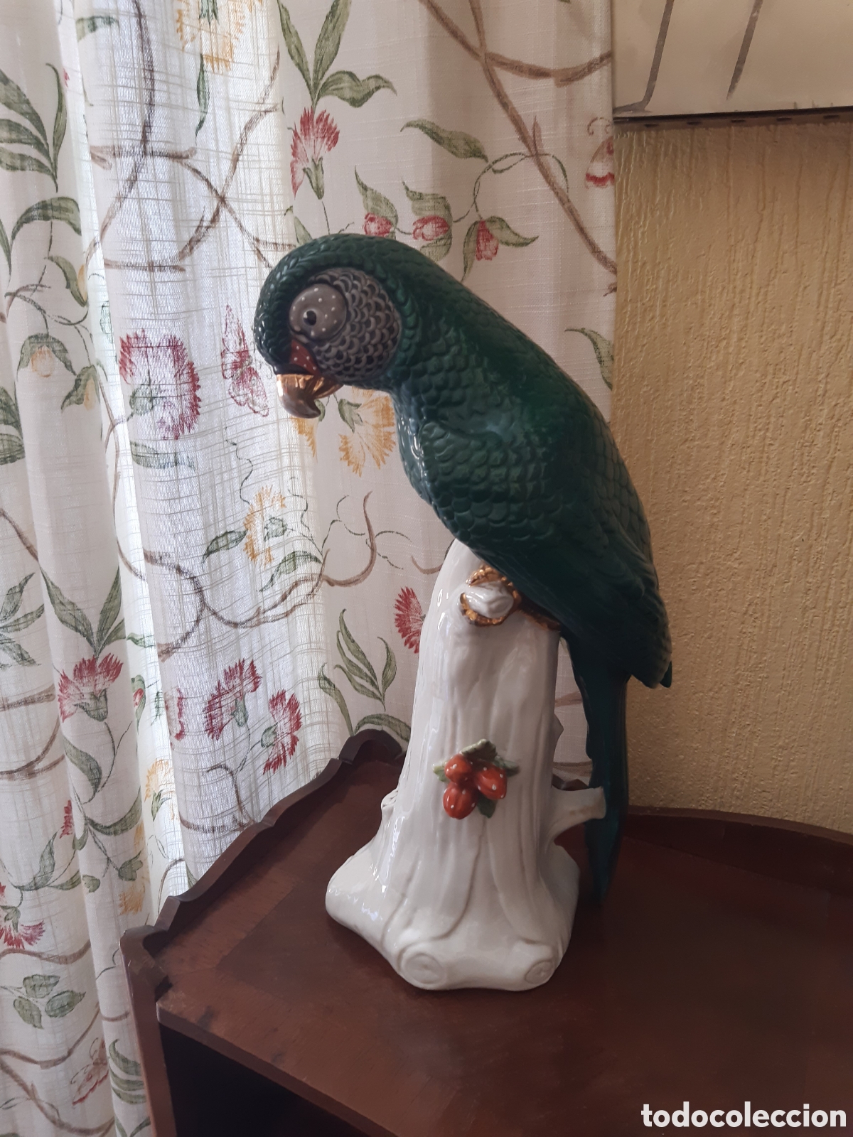 Vintage: Enorme guacamayo - loro de cer&aacute;mica