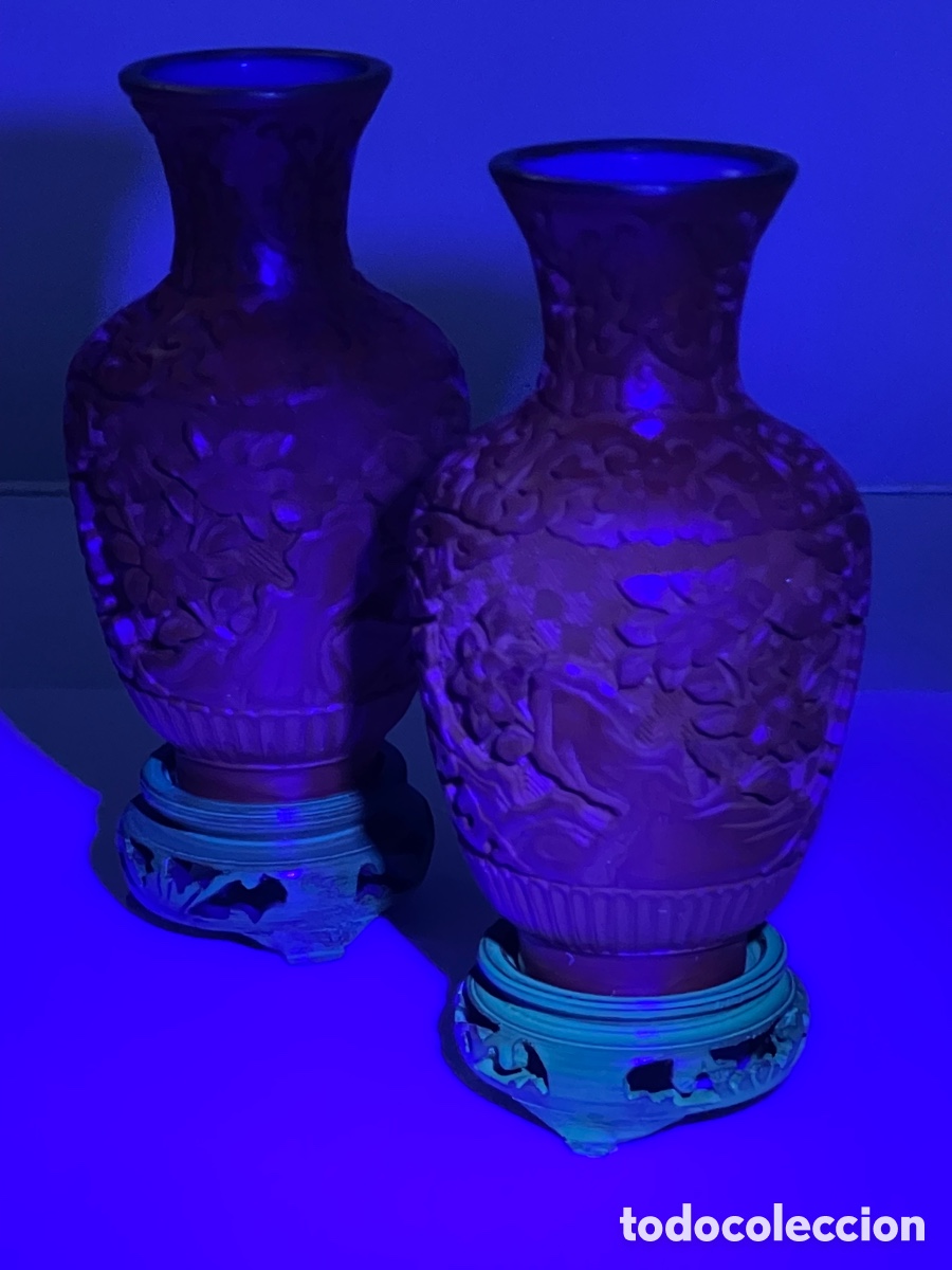 Vintage: Jarrones Laca China - Foto 15