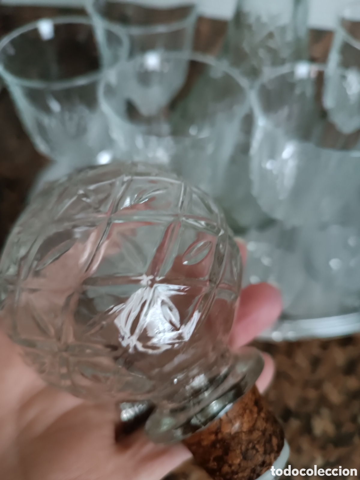 Vintage: Licorera y copas de cristal - Foto 4