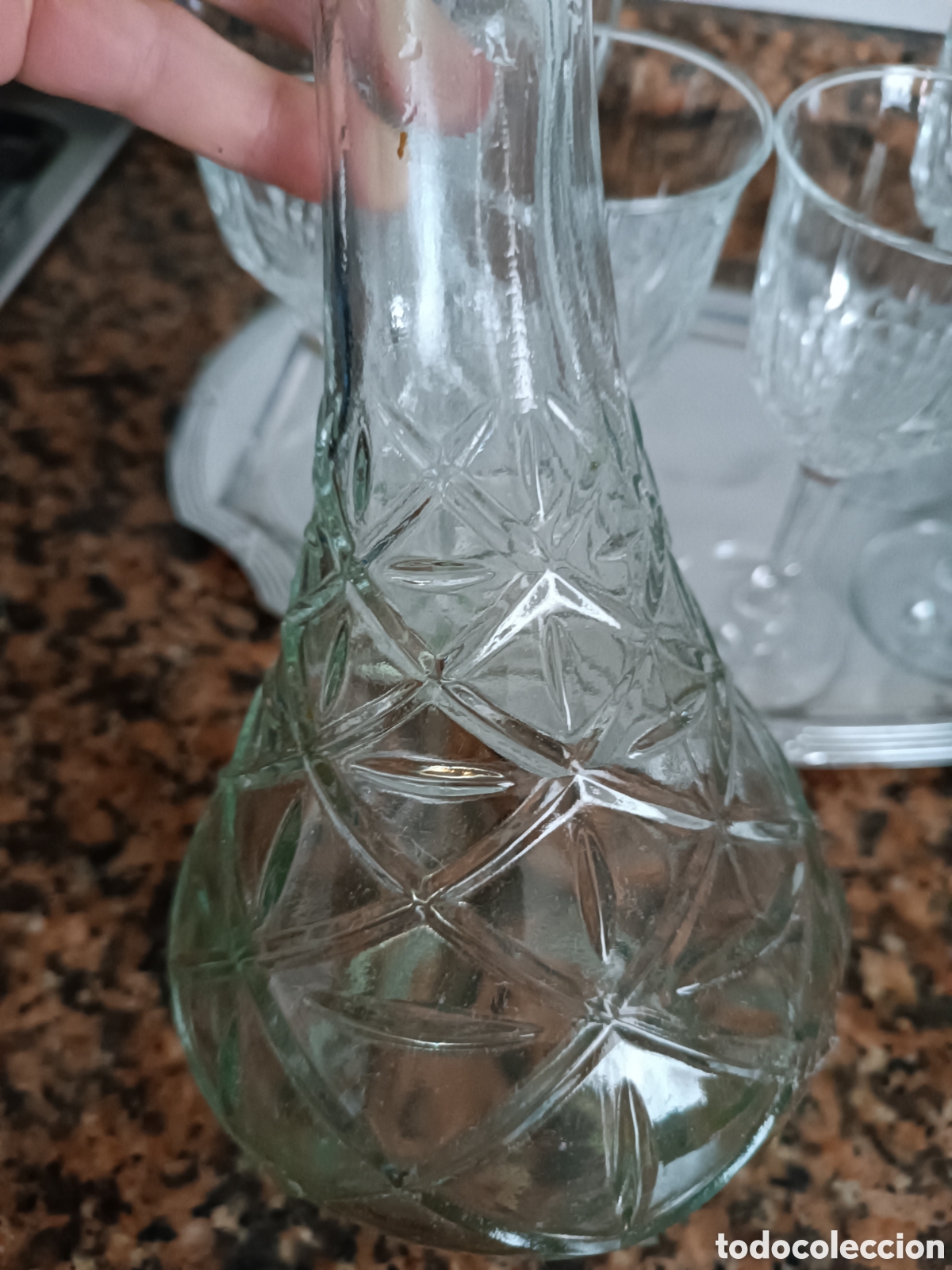 Vintage: Licorera y copas de cristal - Foto 5