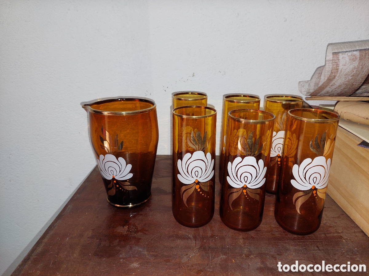 Vintage: Vasos y Jarra vintage - Foto 1