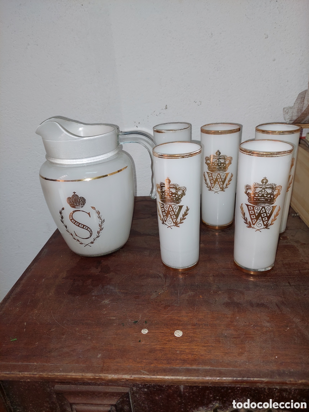 Vintage: Vasos y Jarra copa vintage - Foto 2
