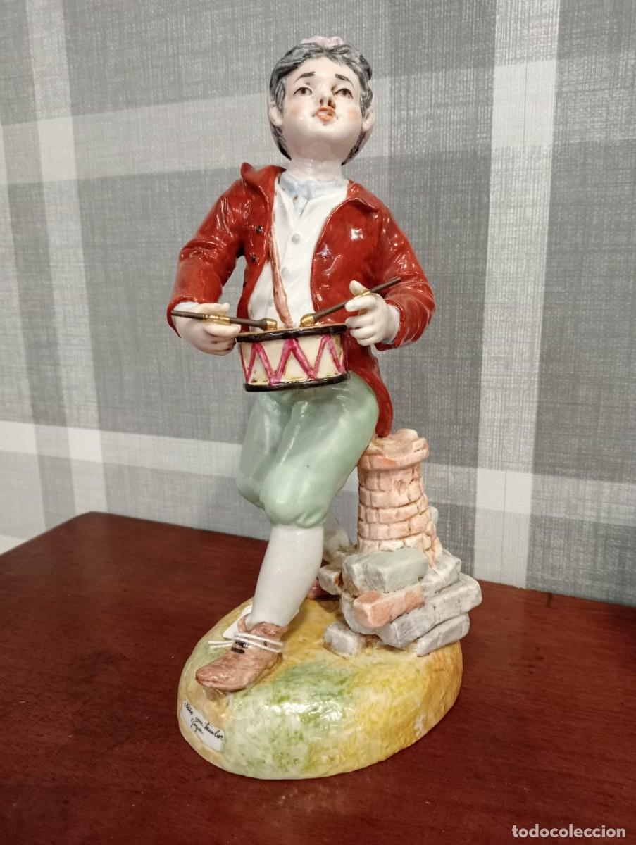 Vintage: NI&Ntilde;O MUSICO . GOYA. PORCELANA SUREDA