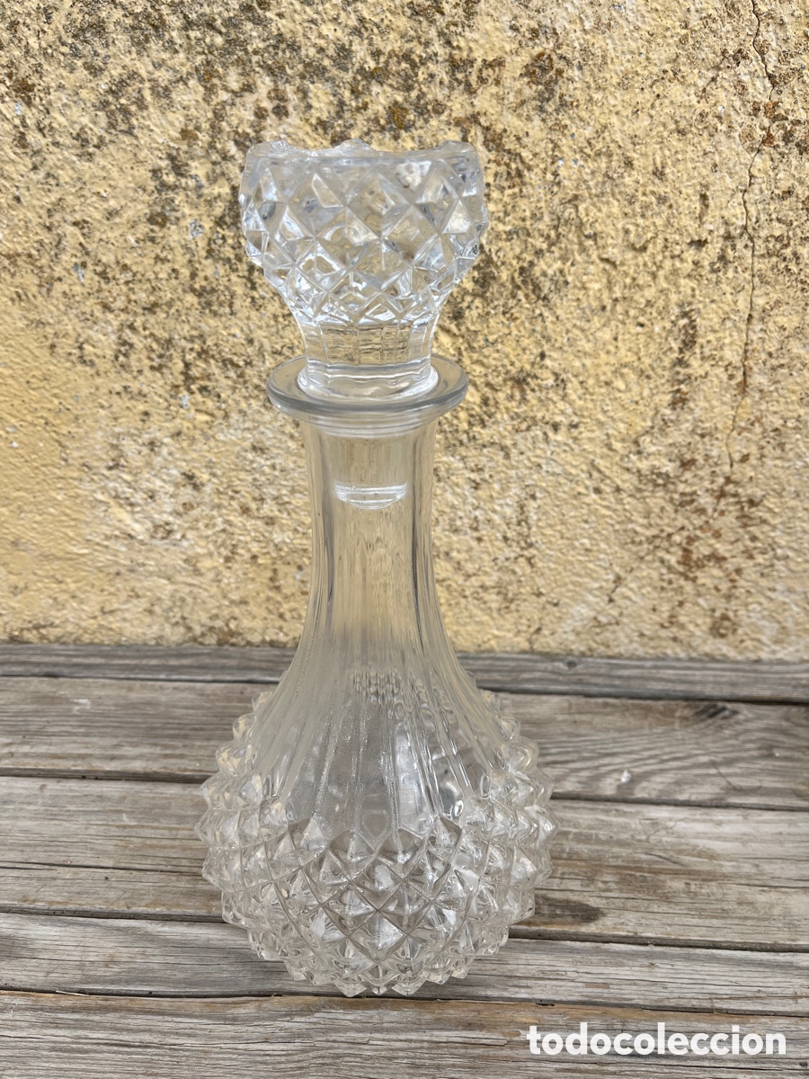Vintage: Botella en cristal tallado. - Foto 7