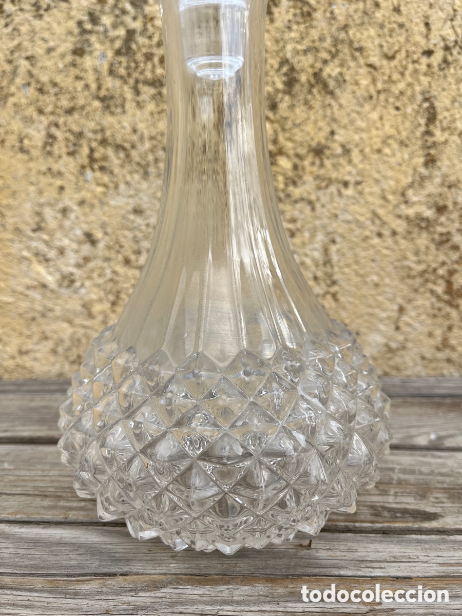 Vintage: Botella en cristal tallado. - Foto 8