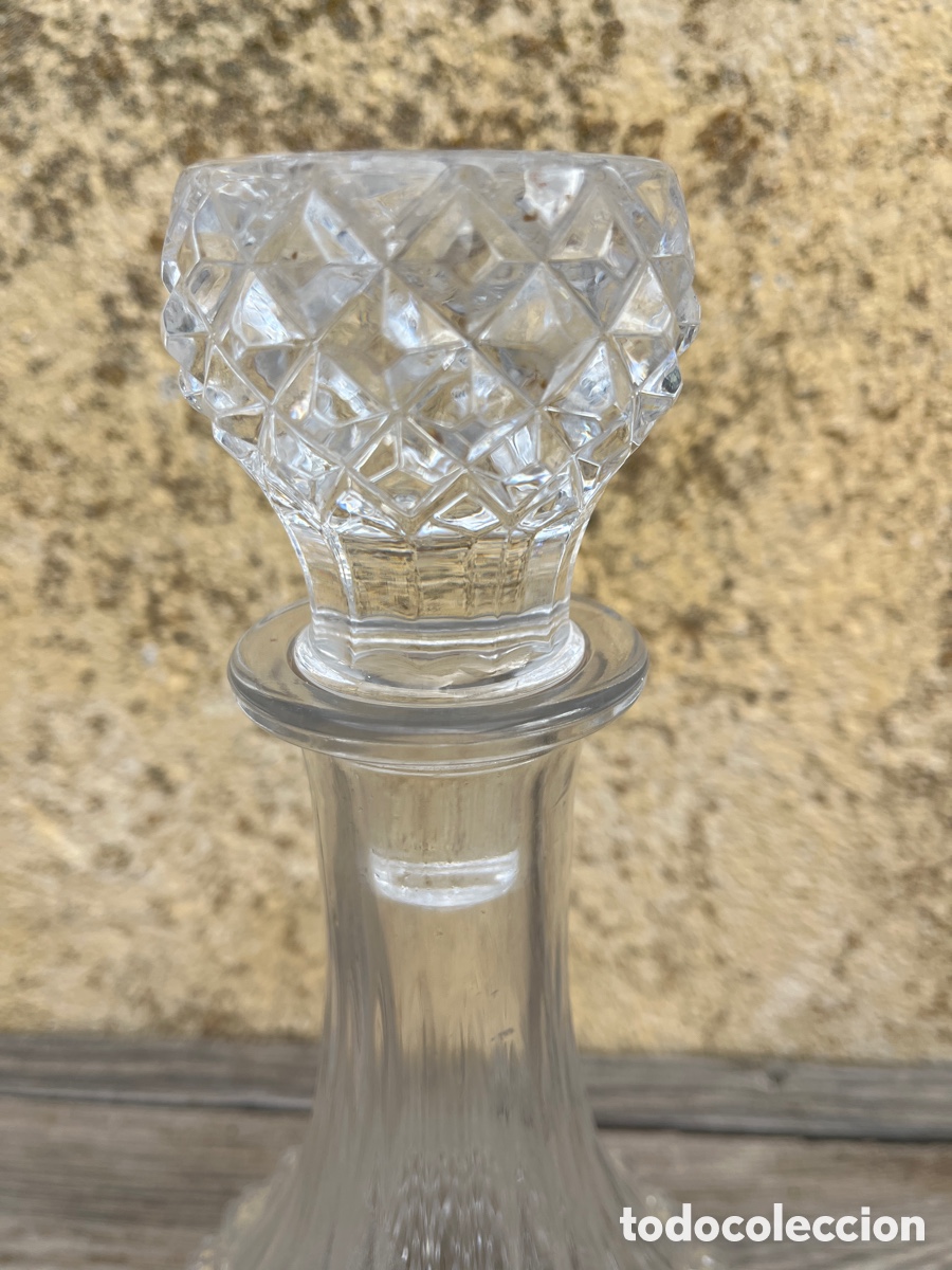Vintage: Botella en cristal tallado. - Foto 9