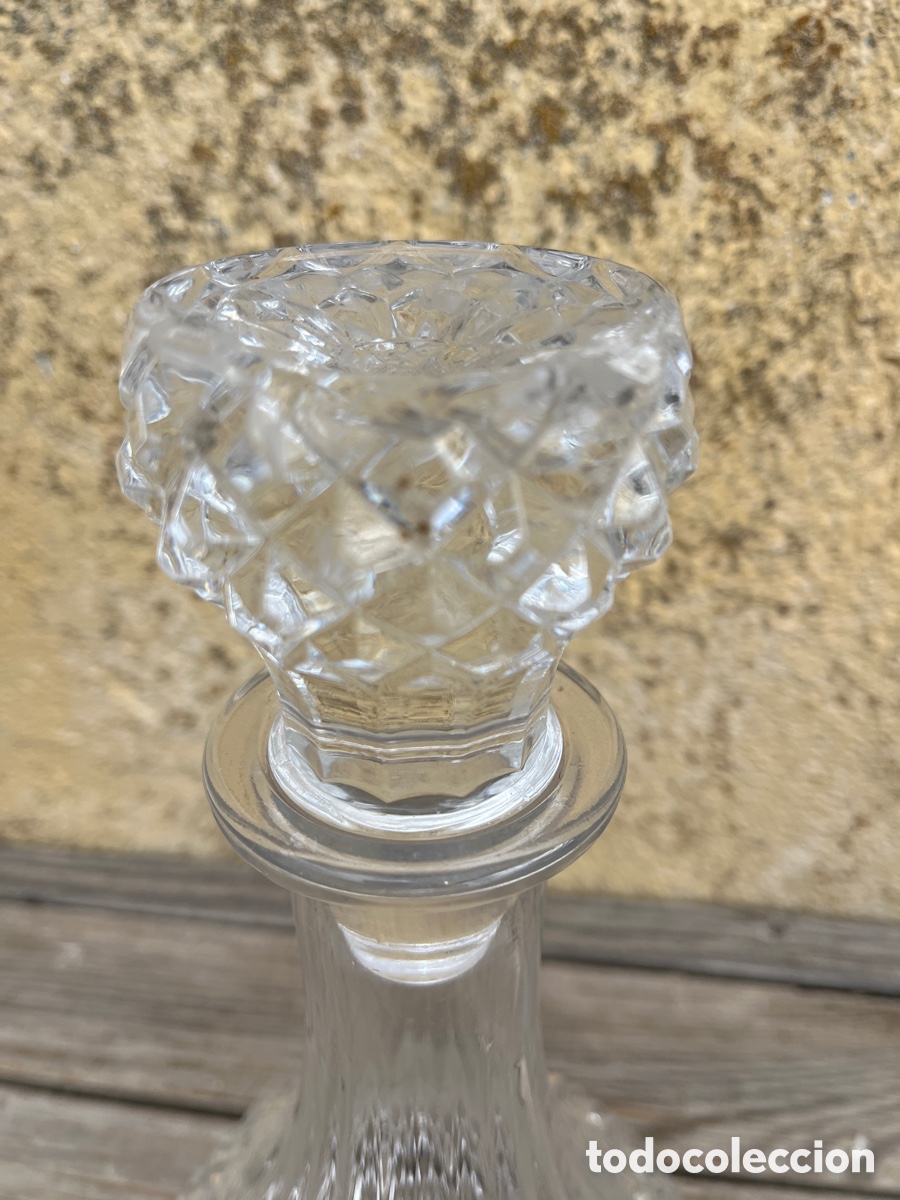 Vintage: Botella en cristal tallado. - Foto 10