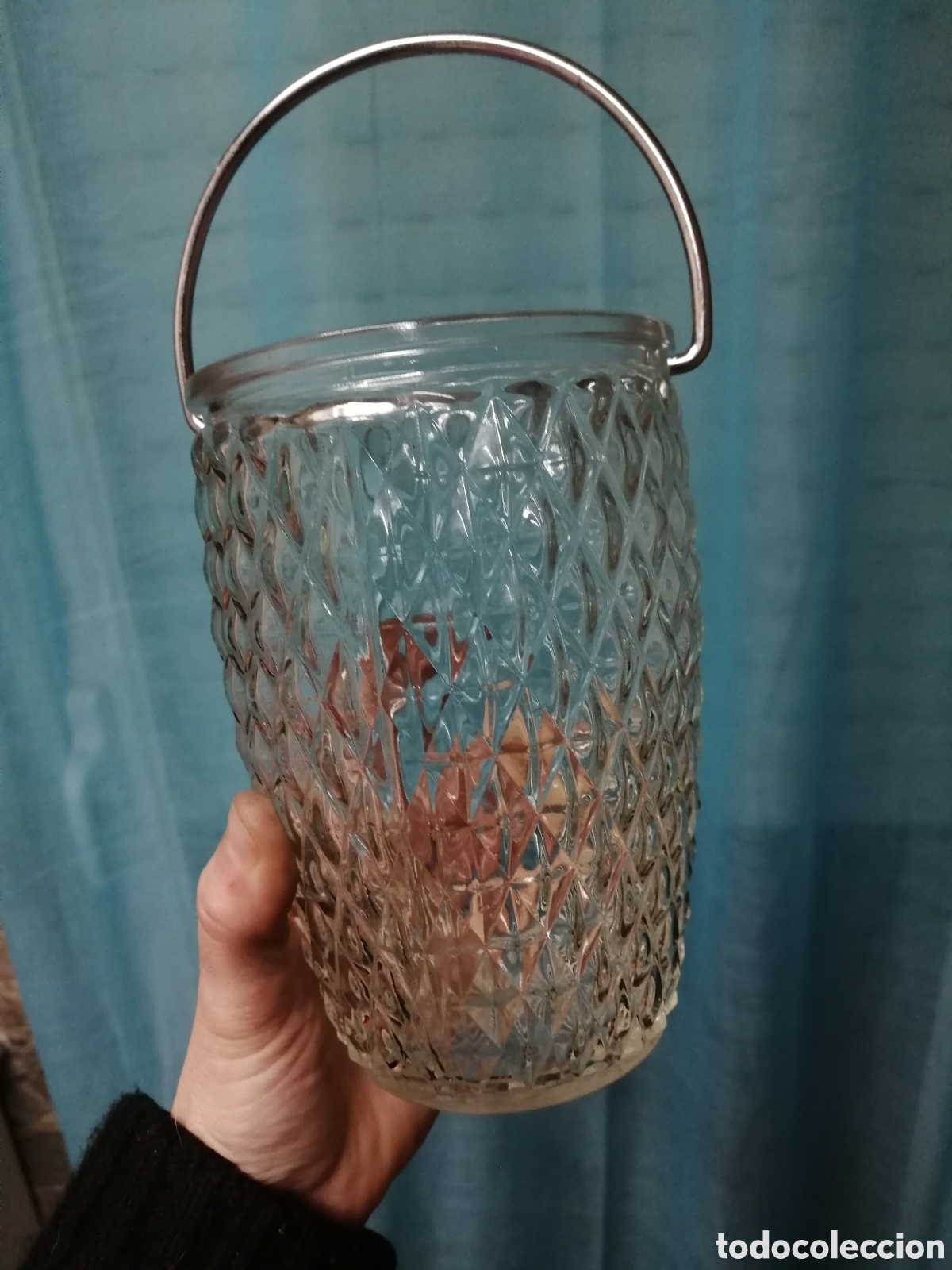 Vintage: Cubitera de cristal tallado - Foto 2