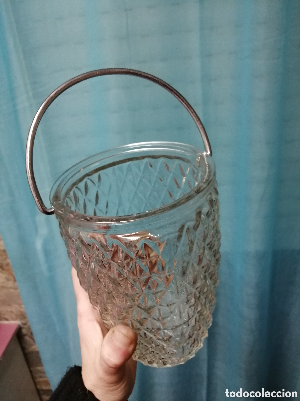 Vintage: Cubitera de cristal tallado - Foto 3