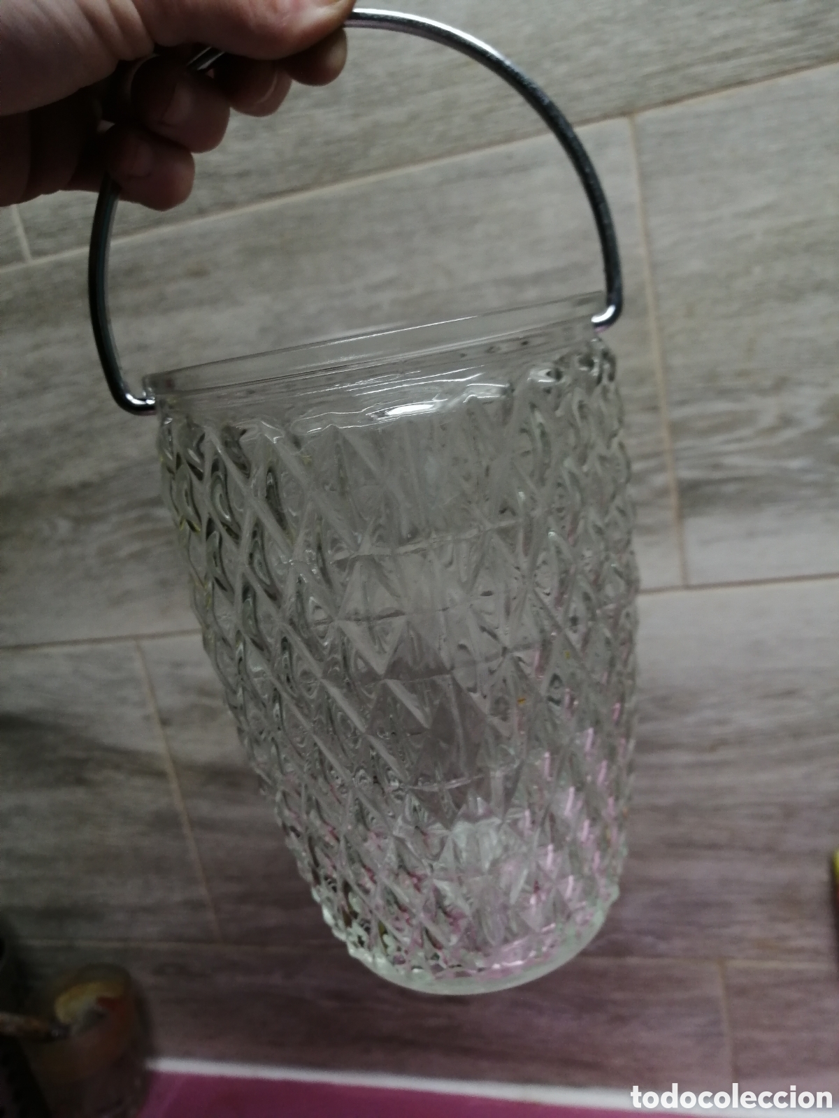 Vintage: Cubitera de cristal tallado - Foto 1