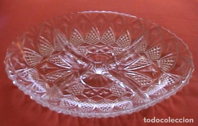 Vintage: BANDEJA OVALADA CRISTAL - Foto 1
