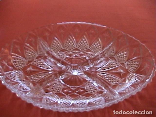 Vintage: BANDEJA OVALADA CRISTAL - Foto 2