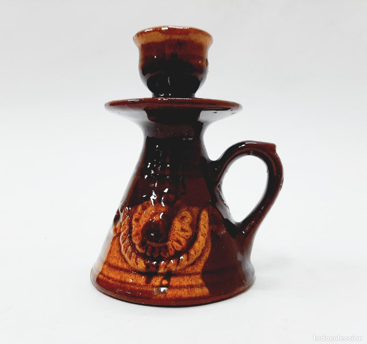 Vintage: Portavelas Vintage Esmaltado Ceramig(11.2)