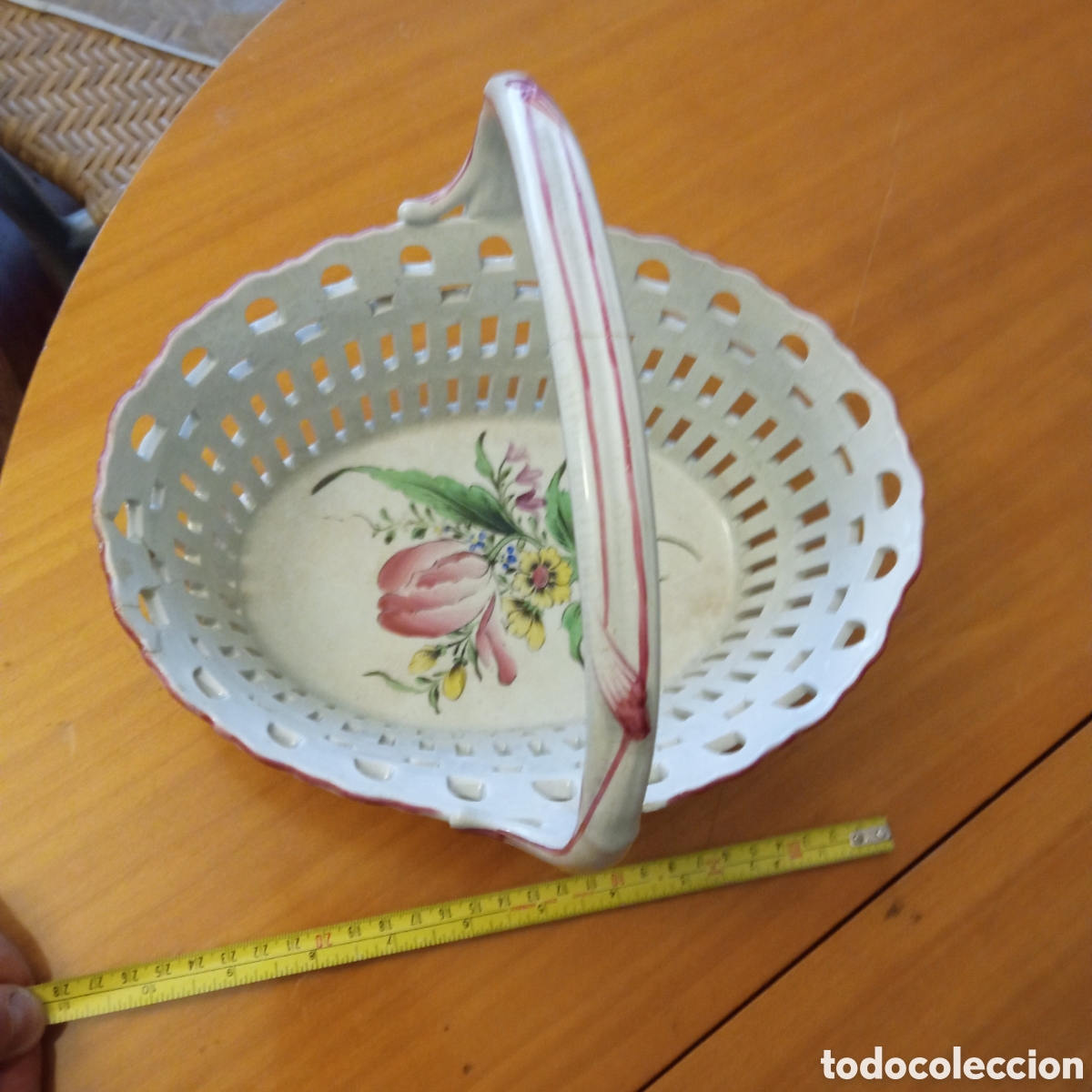 Vintage: K etc G Lumeville France Francia cer&aacute;mica frutero