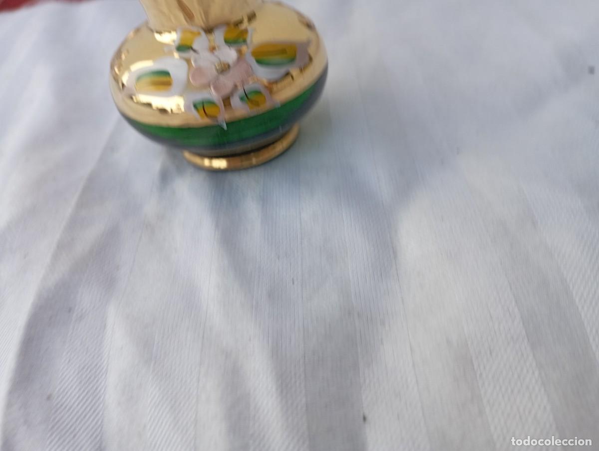Vintage: 3 peque&ntilde;os jarrones de cristal murno - Foto 4