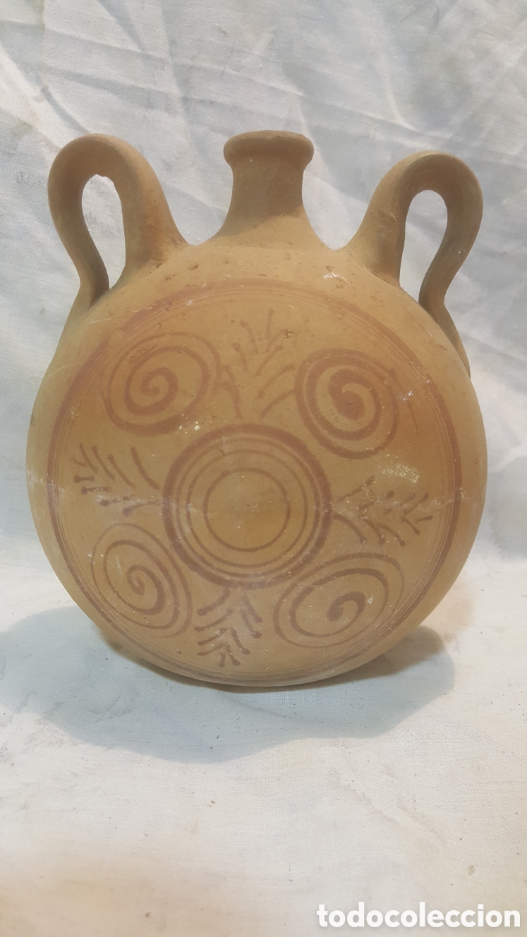 Vintage: ANTIGUO PEQUE&Ntilde;O C&Aacute;NTARO/VASIJA BARRO